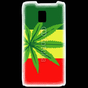 Coque LG P990 Drapeau reggae cannabis