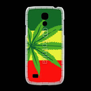 Coque Samsung Galaxy S4mini Drapeau reggae cannabis