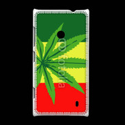 Coque Nokia Lumia 520 Drapeau reggae cannabis