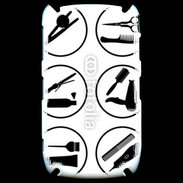 Coque Blackberry 8520 Icônes coiffeur