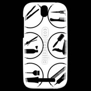 Coque HTC One SV Icônes coiffeur