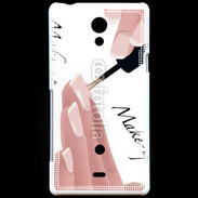 Coque Sony Xperia T Pose de vernis esthéticienne