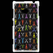 Coque Nokia Lumia 720 Fond ciseau coiffeur