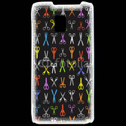 Coque LG P990 Fond ciseau coiffeur