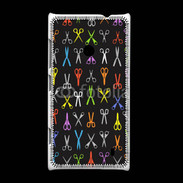 Coque Nokia Lumia 520 Fond ciseau coiffeur
