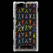 Coque Sony Xperia M Fond ciseau coiffeur