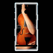 Coque Sony Xperia P Amour de violon