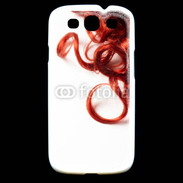 Coque Samsung Galaxy S3 Coiffure Cheveux bouclés rouges
