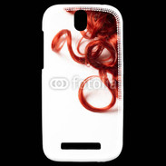 Coque HTC One SV Coiffure Cheveux bouclés rouges