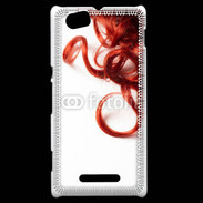 Coque Sony Xperia M Coiffure Cheveux bouclés rouges