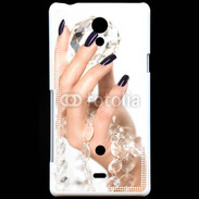 Coque Sony Xperia T Ongles esthéticienne