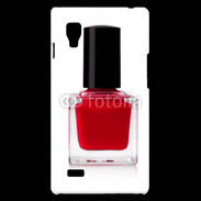 Coque LG Optimus L9 Vernis rouge esthéticienne