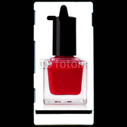 Coque Sony Xperia U Vernis rouge esthéticienne