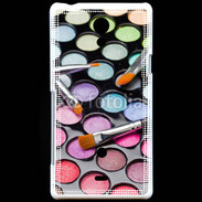 Coque Sony Xperia T Palette maquillage esthéticienne