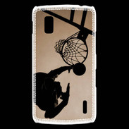 Coque LG Nexus 4 Basket en noir et blanc