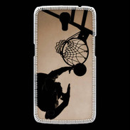 Coque Samsung Galaxy Mega Basket en noir et blanc