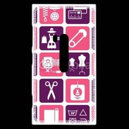 Coque Nokia Lumia 920 Fond symboles couturière