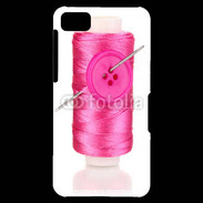 Coque Blackberry Z10 Fil à couture rose 