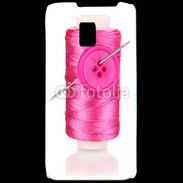 Coque LG P990 Fil à couture rose 