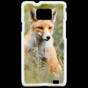 Coque Samsung Galaxy S2 Portrait d'un renard