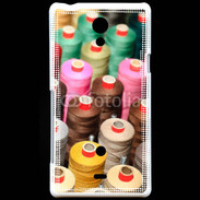 Coque Sony Xperia T Fils à couture
