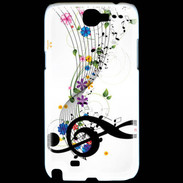 Coque Samsung Galaxy Note 2 Farandole de notes de musique 1