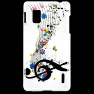 Coque LG Optimus G Farandole de notes de musique 1