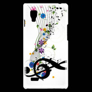 Coque LG Optimus L9 Farandole de notes de musique 1