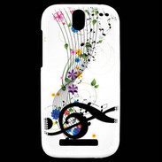 Coque HTC One SV Farandole de notes de musique 1