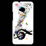 Coque HTC One Farandole de notes de musique 1