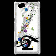 Coque Sony Xperia M Farandole de notes de musique 1