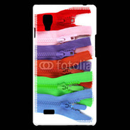 Coque LG Optimus L9 Fermetures éclaires coutures