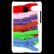 Coque LG Optimus L3 II Fermetures éclaires coutures