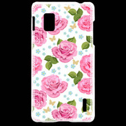 Coque LG Optimus G Vintage Rose 3