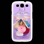 Coque Samsung Galaxy S3 Bonbonne de ruban couture 