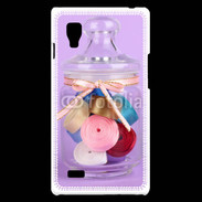 Coque LG Optimus L9 Bonbonne de ruban couture 