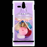 Coque Sony Xperia U Bonbonne de ruban couture 