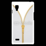 Coque LG Optimus L9 Fermetures éclaires coutures 2