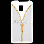 Coque LG P990 Fermetures éclaires coutures 2