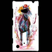 Coque Nokia Lumia 720 Equitation en peinture 10