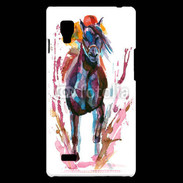 Coque LG Optimus L9 Equitation en peinture 10