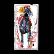 Coque Nokia Lumia 520 Equitation en peinture 10