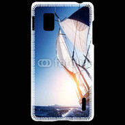 Coque LG Optimus G Bateau et couché de soleil 50