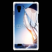 Coque LG Optimus L9 Bateau et couché de soleil 50