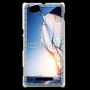 Coque Sony Xperia M Bateau et couché de soleil 50