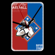 Grande pendule murale All Star Baseball USA