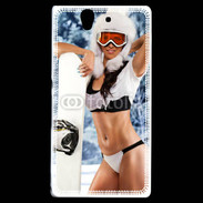Coque Sony Xperia Z Charme et snowboard