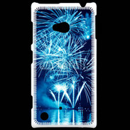 Coque Nokia Lumia 720 Feu d'artifice en noir et bleu