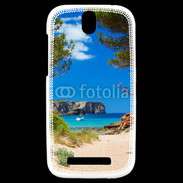 Coque HTC One SV Vue de la mer bleue 10