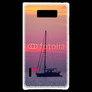 Coque LG Optimus L7 Couché de soleil en mer 50